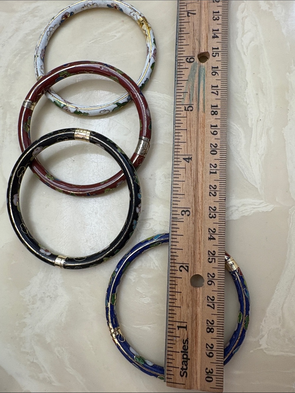 Vintage Japanese Cloisonné Bracelets